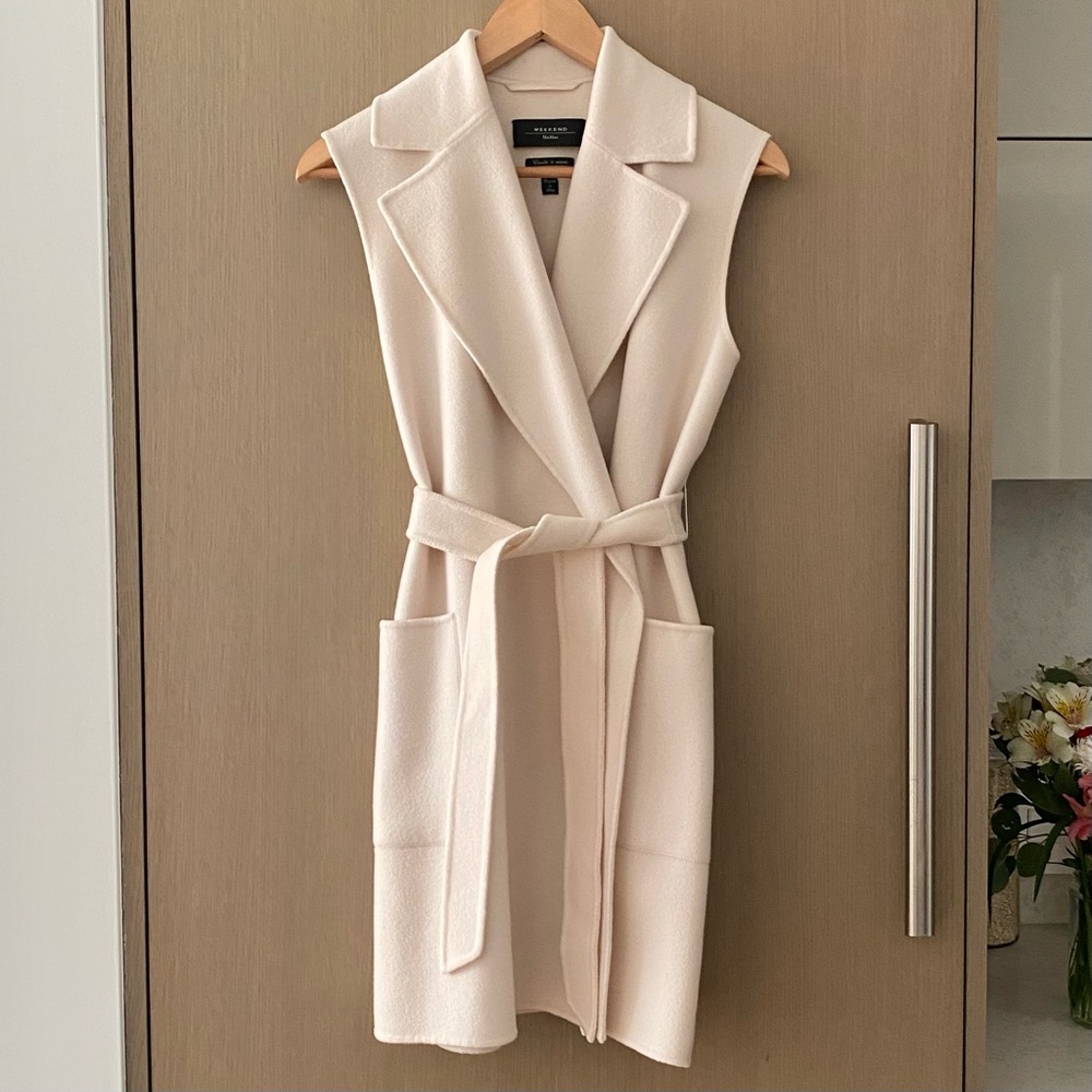 Weekend Maxmara wool vest coat
